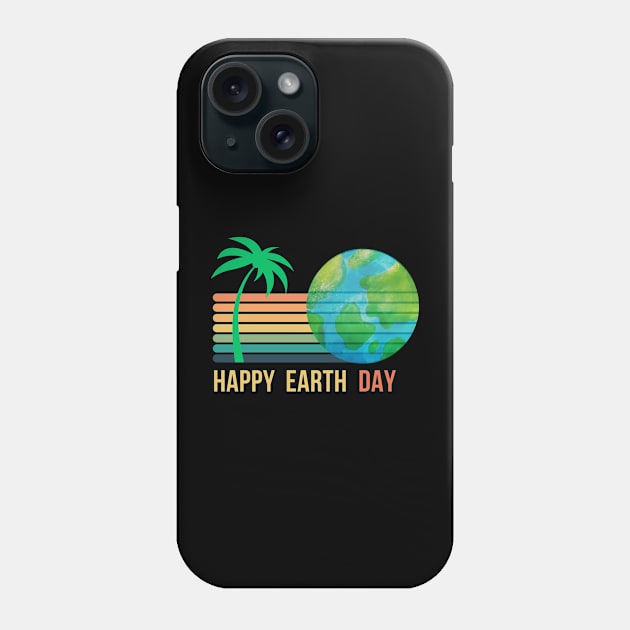 RETRO SUNSET EARTH DAY Phone Case by Lolane