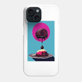 Melting chocolate lava cake Phone Case