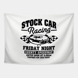 Stock Car Racing Tapestry