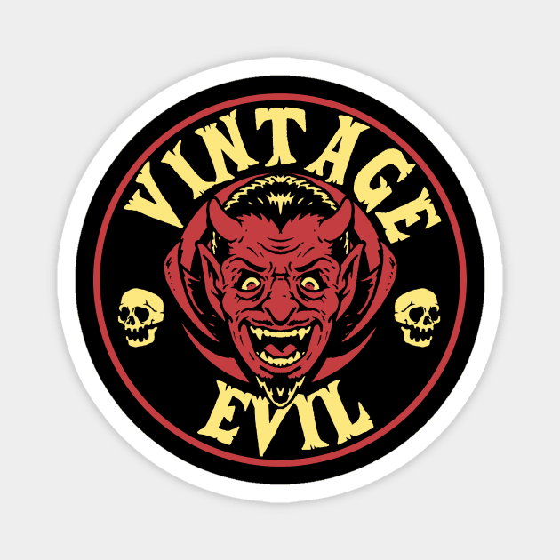 Vintage Evil Devil Magnet by MonstersandMartians