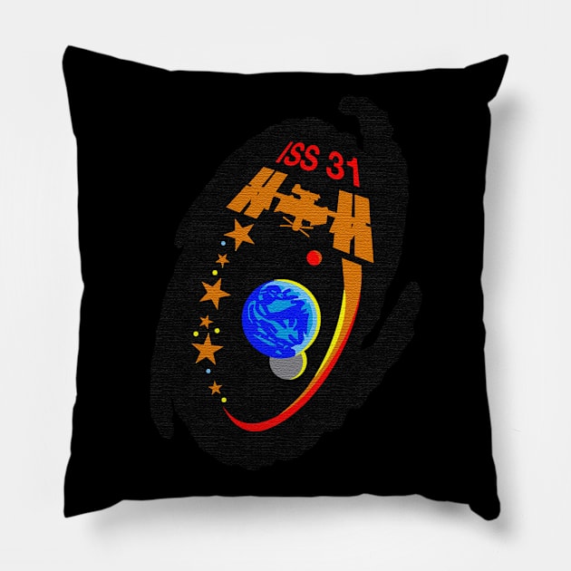 Black Panther Art - NASA Space Badge 153 Pillow by The Black Panther