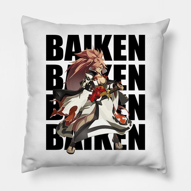 Baiken Guilty Gear Pillow by Leonard