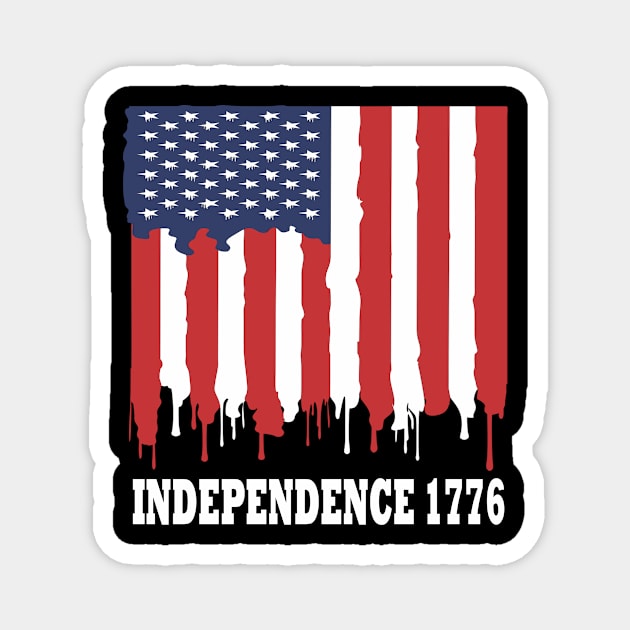 4Th Of July Independence 1776 Magnet by karascom