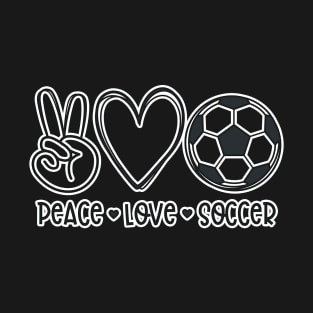 peace love soccer T-Shirt