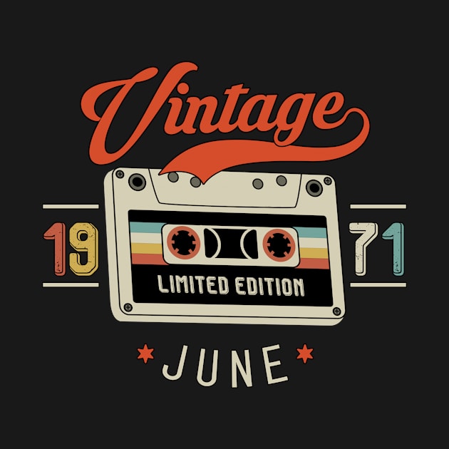 June 1971 - Limited Edition - Vintage Style by Debbie Art