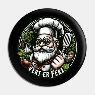 Vert Der Ferk Chef Wearing glasses Pin