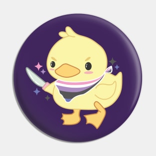 Genderfluid Ducky Pin