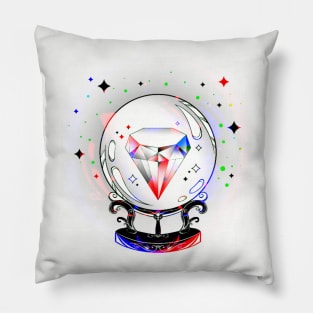 mystic crystal ball Pillow