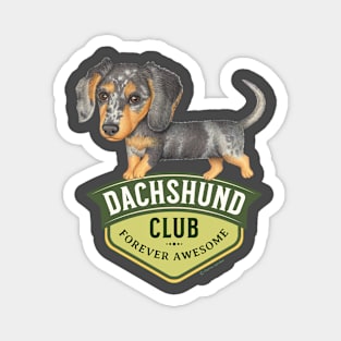 Dappled Dachshund Club Magnet