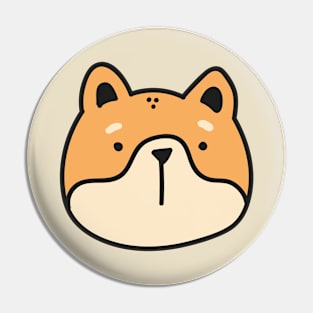 SHIBA INU cute dog puppy face kawaii shirt sticker baby Pin