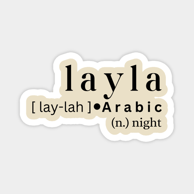 Layla Magnet by MajesticWords