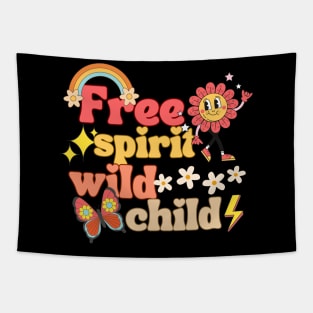 Free Spirit Wild Child Retro Tapestry