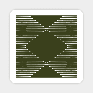 Geo (Olive Green) Magnet