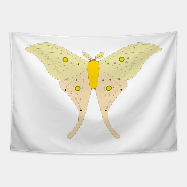 Luna Moth Tapestry by jaml-12