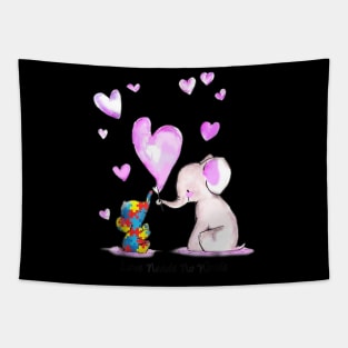 Autism Elephant Love Needs No Words Cute Tapestry