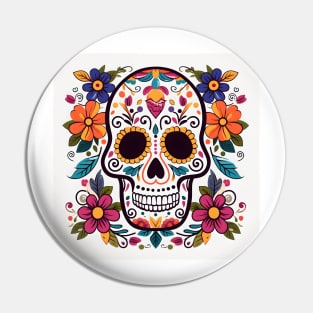 Day of the Dead Sugar Skull 16 Pin