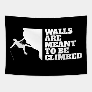 Walls Are Climbed Rock Climbing Mountain Climbing Rocks Tapestry