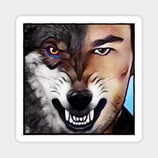 Ethan Werewolf Wolf of God Magnet