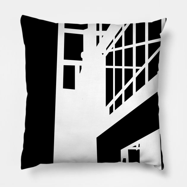 Architecture - black out Pillow by callingtomorrow