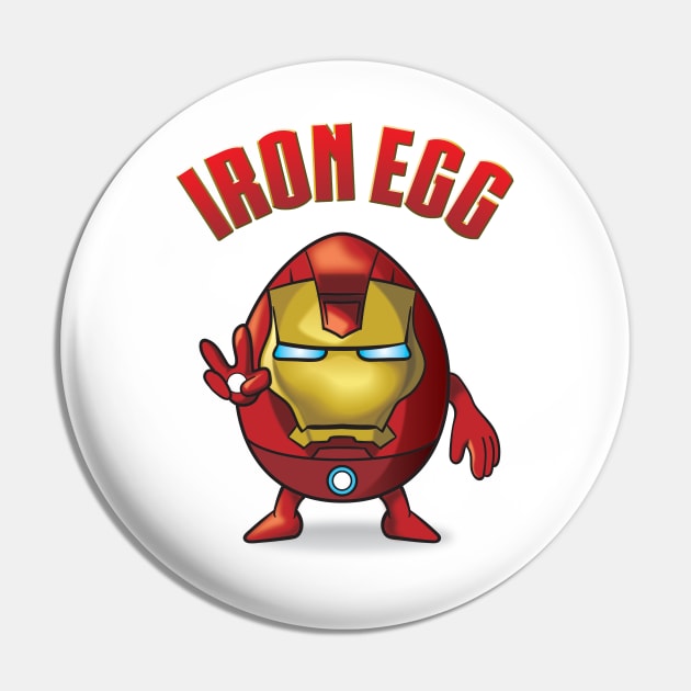 Iron Egg Pin by AV