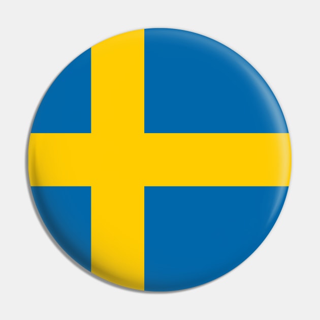 Sweden flag Pin by PedroVale
