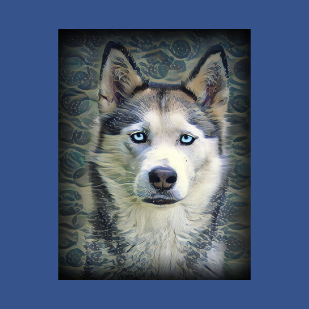 Disover Siberian Husky With Ice Blue Eyes - Siberian Husky - T-Shirt