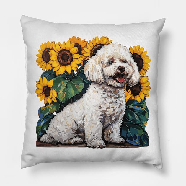 Bichon Frise Pillow by VelvetRoom