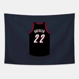 Clyde Drexler Portland Jersey Qiangy Tapestry