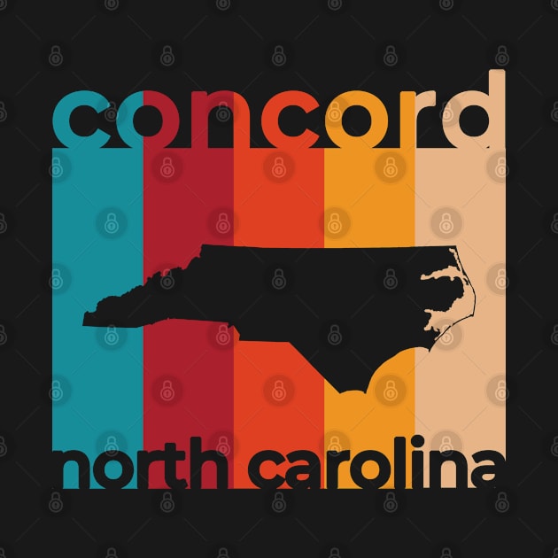 Concord North Carolina Retro by easytees