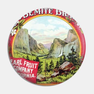 Yosemite Brand crate label, circa 1893 - 1909 Pin