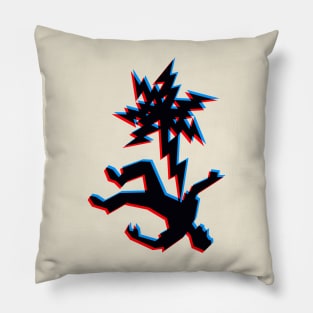 Electrocution Warning Sign Pillow