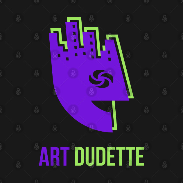 Art Dudette In Purple And Lime by yourartdude