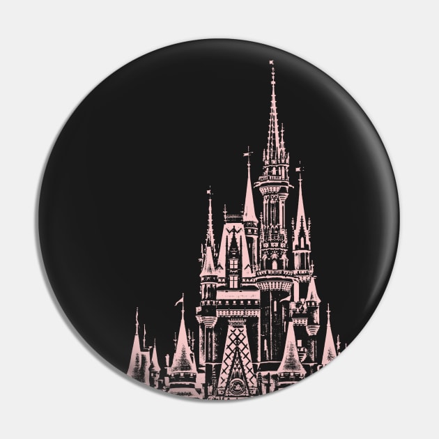 Millennial Pink Magic Castle Stamp Pin by FandomTrading