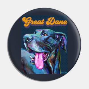 Great Dane Retro by Robert Phelps Pin