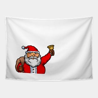 Santa Claus. Merry Chistmas holiday celebration. Tapestry