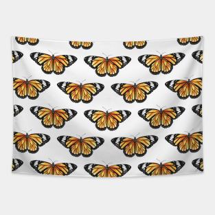 Monarch Butterfly Directional Watercolor Tapestry