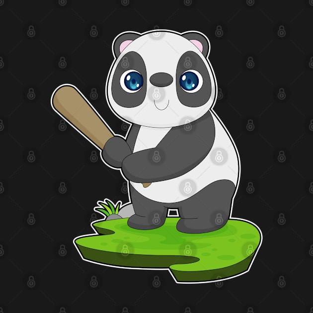 Panda Baseball Baseball bat by Markus Schnabel