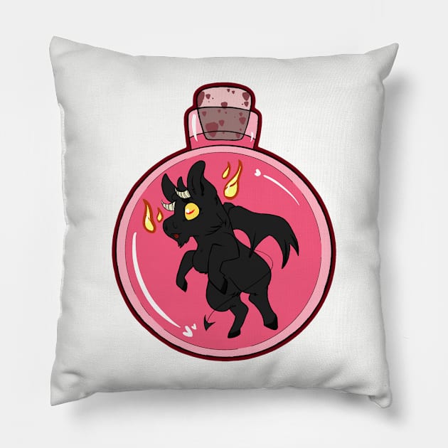 Bottled Jersey Devil Pillow by Bluejayluvsall