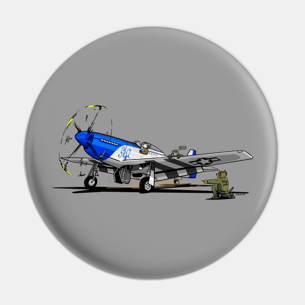 The Dogs of War: P51 Mustang Pin by Siegeworks