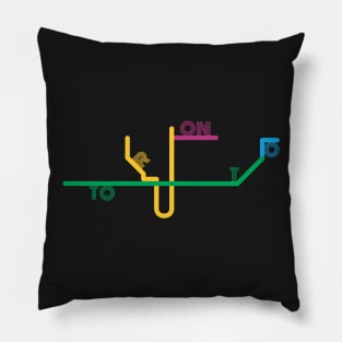 Toronto Metro Lines Pillow