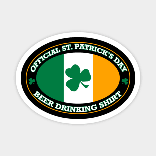 Beer Drinking Shirt | ST Patrick's Day Magnet