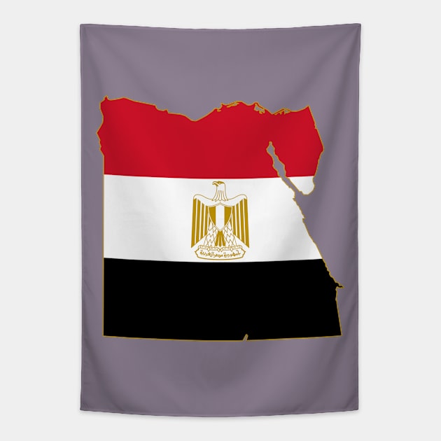 Egypt Map Tapestry by Historia