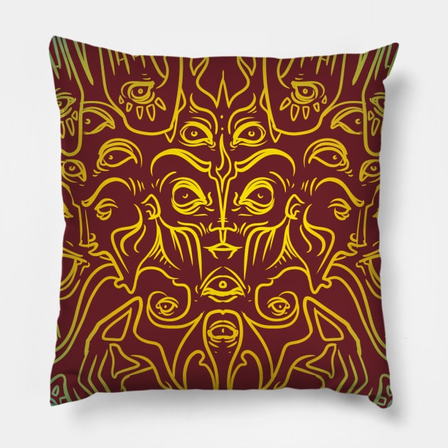 Into the Abstract Pillow by Manfish Inc.