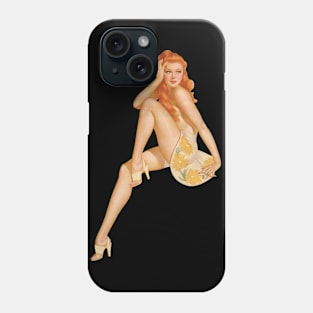 Redheaded Pinup Girl Phone Case