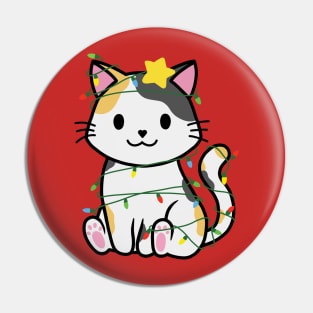 Xmas Calico Pin