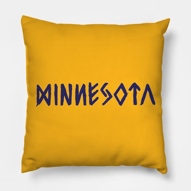 Minnesota Vikiiings 02 Pillow by Very Simple Graph