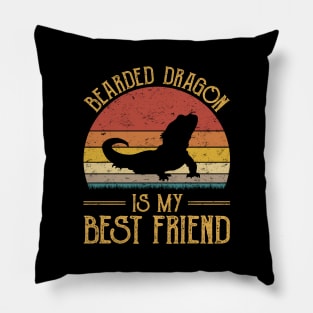 Bearded Dragon Is My Best Friend Pillow