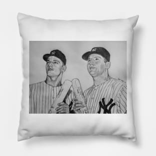 Roger Maris Mickey Mantle Pillow