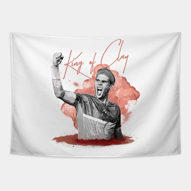 King of Clay Tapestry by slawisa