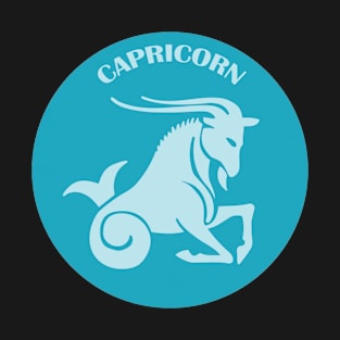 Capricorn Astrology Zodiac Sign - Capricorn Astrology Birthday Gifts - Turquoise and Teal T-Shirt